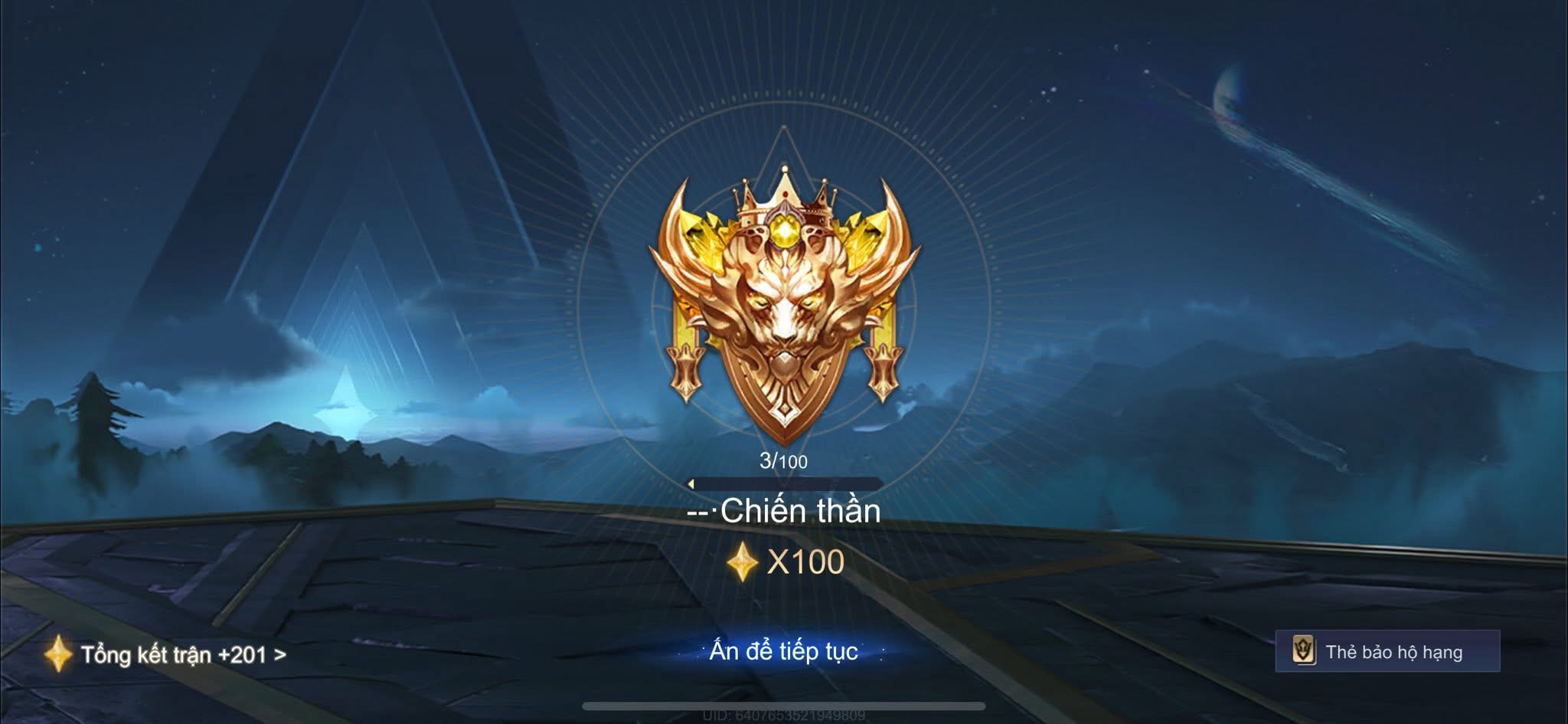 Cày Rank Chiến Thần  (100 Sao) Liên Hệ Zl 0932588067